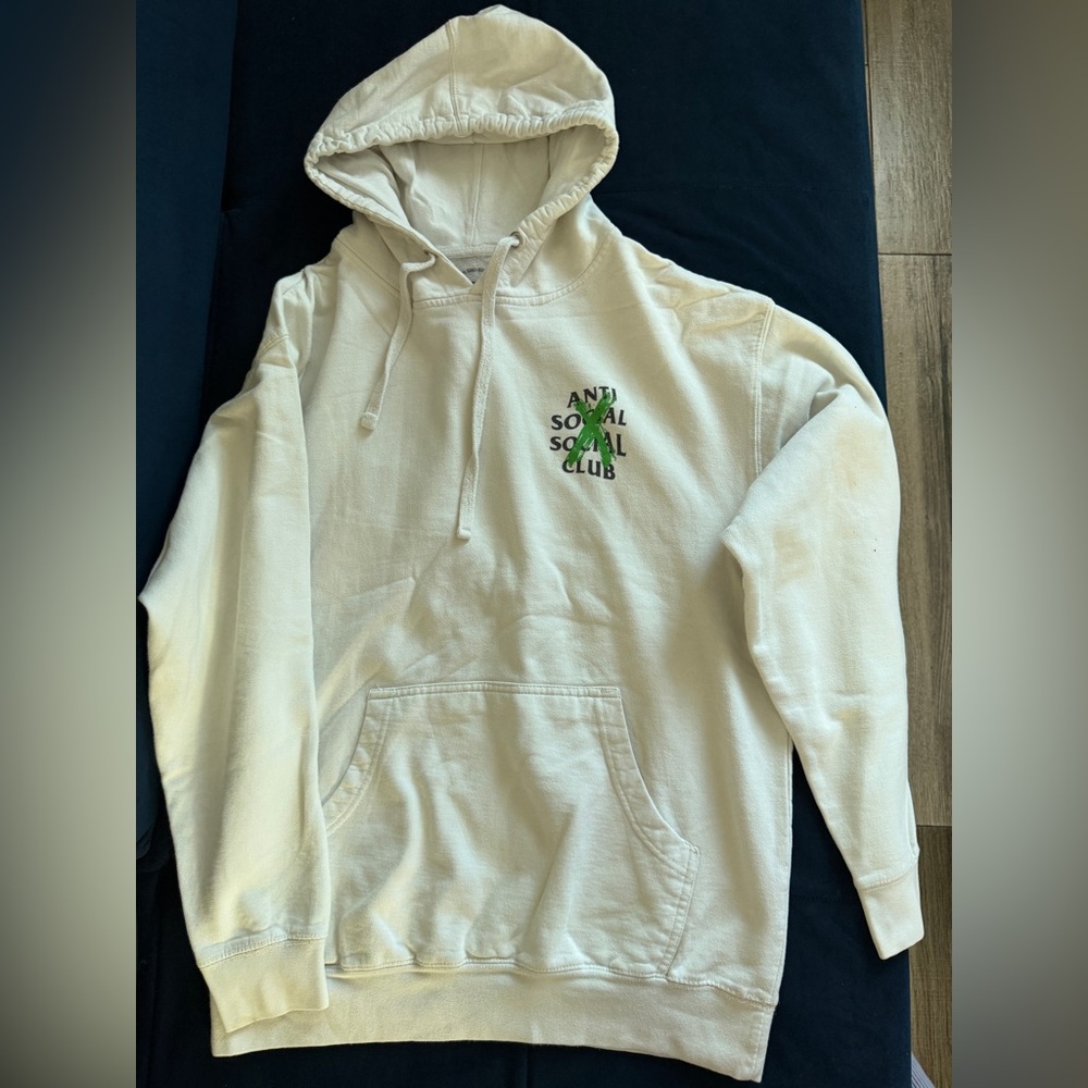 Anti Social Social Club Cancelled Remix Hoodie unisex Large White 22x28 inch